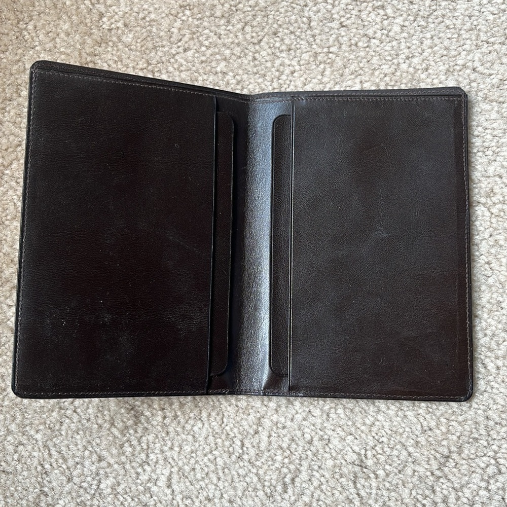 NWOT Vintage Italian Brown Leather Men’s Billfold Wallet